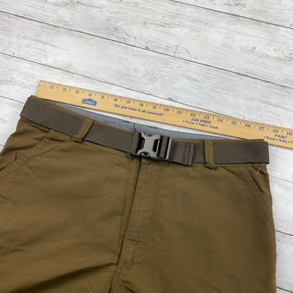 Cabela's Pants Cabelas Convertible Pants Cargo Zipper Hiking Brown